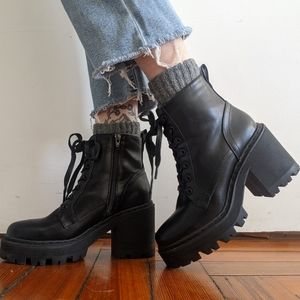 ASOS Chunky Lace Up Boots
